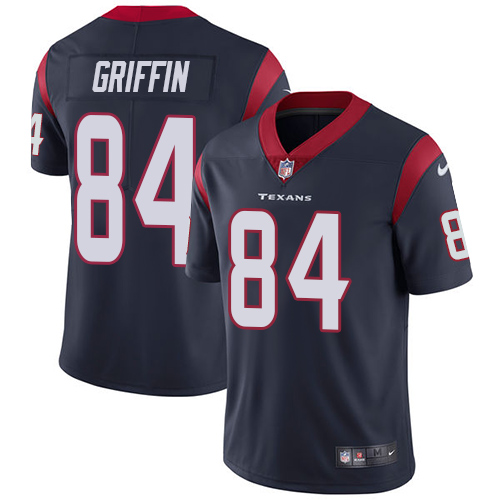 Men's Houston Texans #84 Ryan Griffin Navy Blue Vapor Untouchable Limited Stitched NFL Jersey